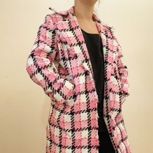 Tweed Checker Pink Coat